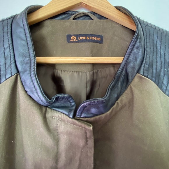 EUC Love & Legend Army green jacket sz 20 - Picture 4 of 5